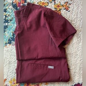 FIGS Burgundy top